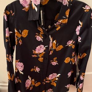 Judith and Charles 100 percent cotton floral shirt size 4